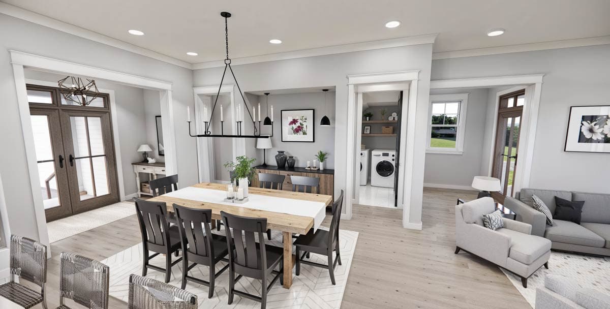 Plan 14805RK: 2000 Square Foot 3 Bedroom Modern Farmhouse Plan with Wrap Around Rear Porch - Image #22 - Cottage, Country, Farmhouse, Modern Farmhouse, New American