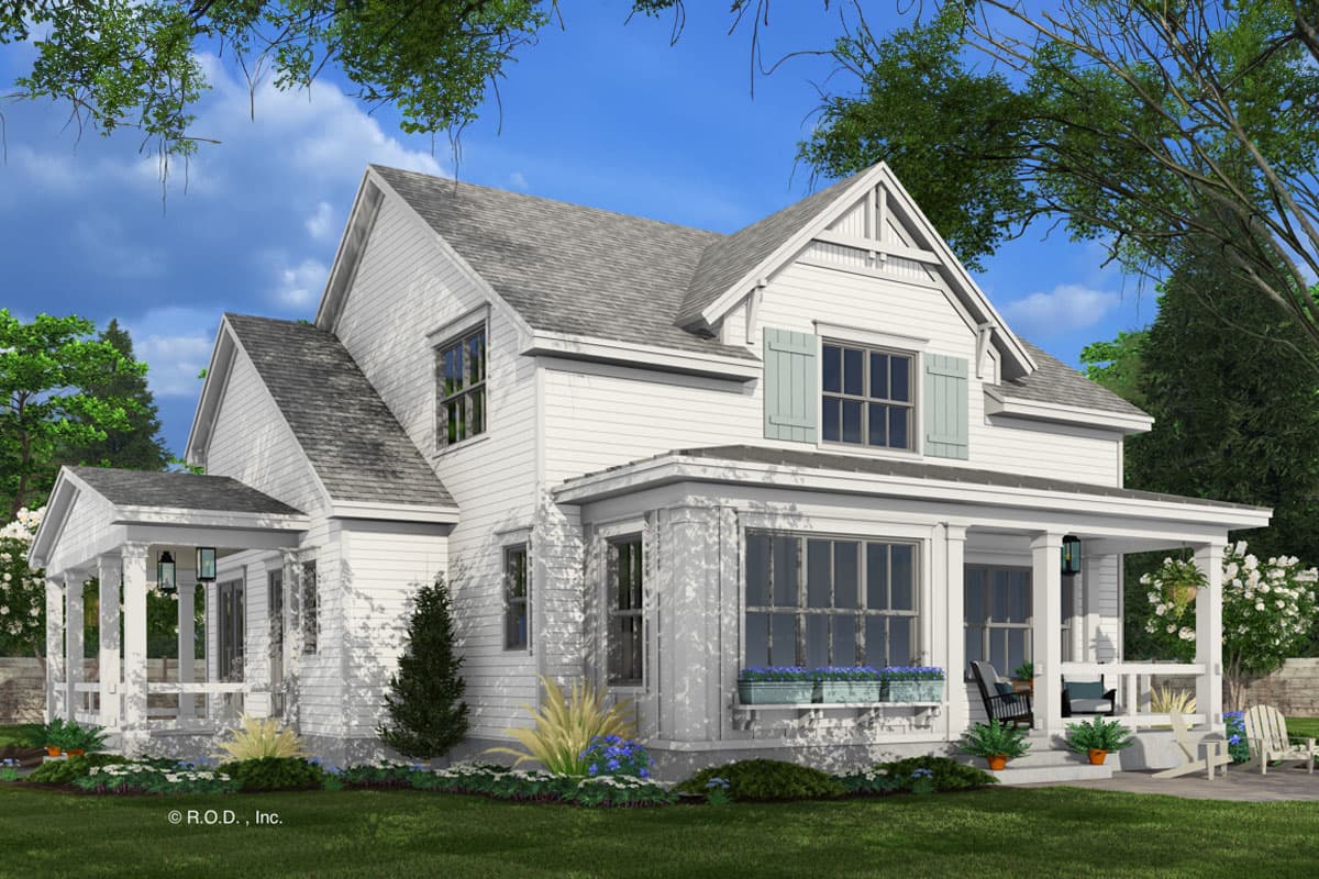 Plan 14807RK: 4-Bed Modern Farmhouse Cottage with Wraparound Porch and a Home Office - 2733 Sq Ft - Image #9 - Country, Farmhouse, Modern Farmhouse, Traditional