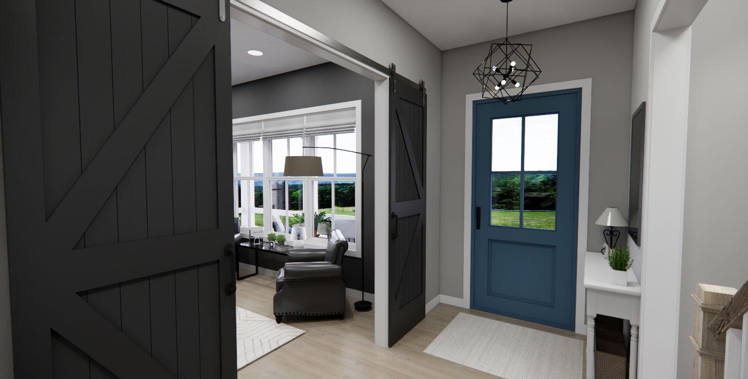 Plan 14807RK: 4-Bed Modern Farmhouse Cottage with Wraparound Porch and a Home Office - 2733 Sq Ft - Image #12 - Country, Farmhouse, Modern Farmhouse, Traditional