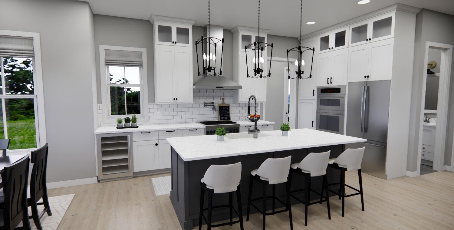 Plan 14807RK: 4-Bed Modern Farmhouse Cottage with Wraparound Porch and a Home Office - 2733 Sq Ft - Image #39 - Country, Farmhouse, Modern Farmhouse, Traditional