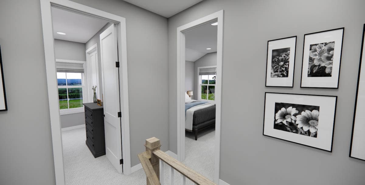 Plan 14808RK: 4 Bedroom Modern Farmhouse House Plan with L-Shaped Rear Porch and a Home Office - 2733 Sq Ft - Image #40 - Cottage, Country, Farmhouse, Modern Farmhouse