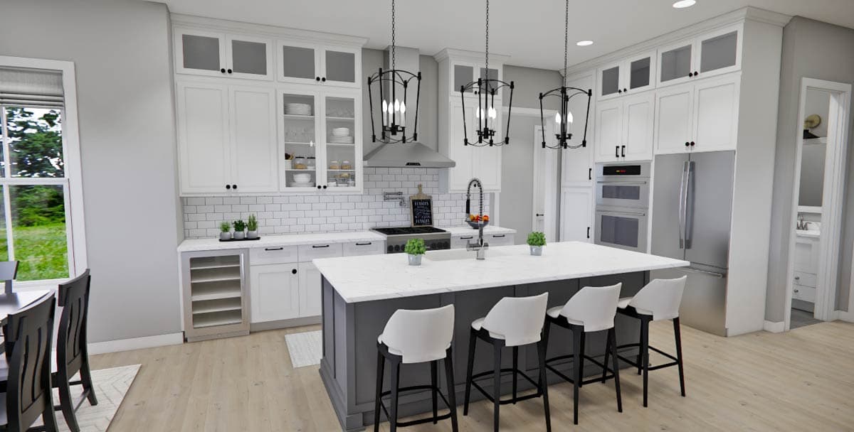 Plan 14809RK: New American Farmhouse Plan with Home Office and Side-Load Garage - 2733 Sq Ft - Image #34 - Country, Farmhouse, Modern Farmhouse, New American