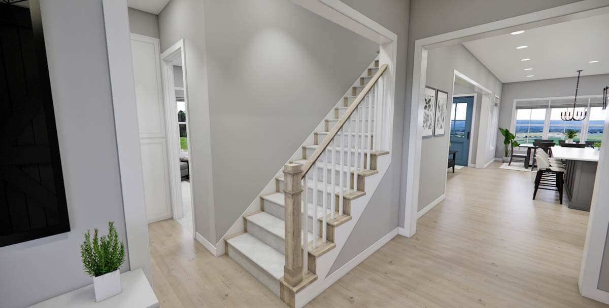 Plan 14809RK: New American Farmhouse Plan with Home Office and Side-Load Garage - 2733 Sq Ft - Image #43 - Country, Farmhouse, Modern Farmhouse, New American