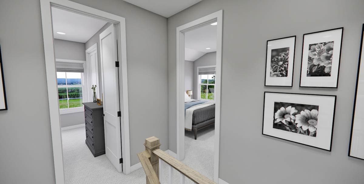 Plan 14809RK: New American Farmhouse Plan with Home Office and Side-Load Garage - 2733 Sq Ft - Image #54 - Country, Farmhouse, Modern Farmhouse, New American