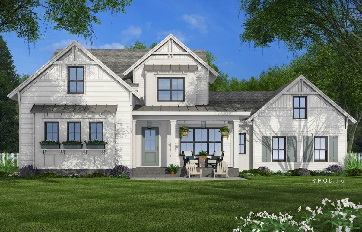 Plan 14810RK: Modern Farmhouse House Plan with Home Office and Main Floor Master Suite - 2733 Sq Ft - Image #8 - Country, Farmhouse, Modern Farmhouse, New American