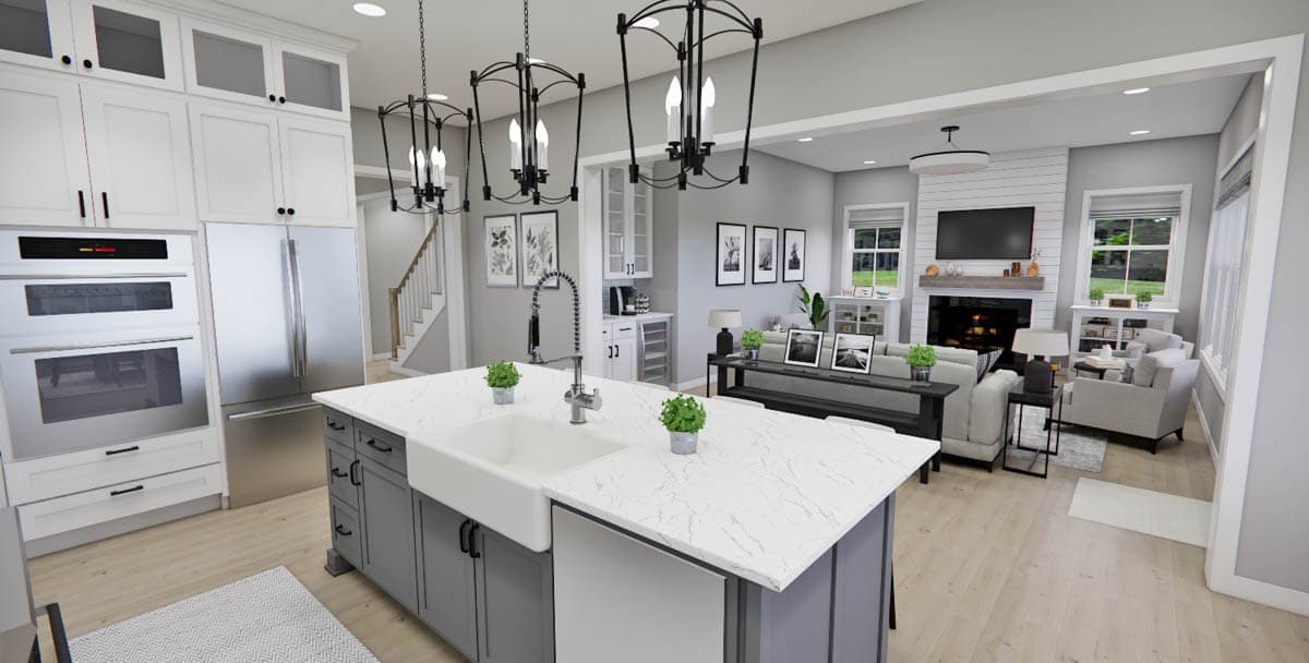 Plan 14810RK: Modern Farmhouse House Plan with Home Office and Main Floor Master Suite - 2733 Sq Ft - Image #19 - Country, Farmhouse, Modern Farmhouse, New American