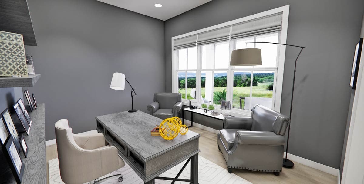 Plan 14810RK: Modern Farmhouse House Plan with Home Office and Main Floor Master Suite - 2733 Sq Ft - Image #25 - Country, Farmhouse, Modern Farmhouse, New American