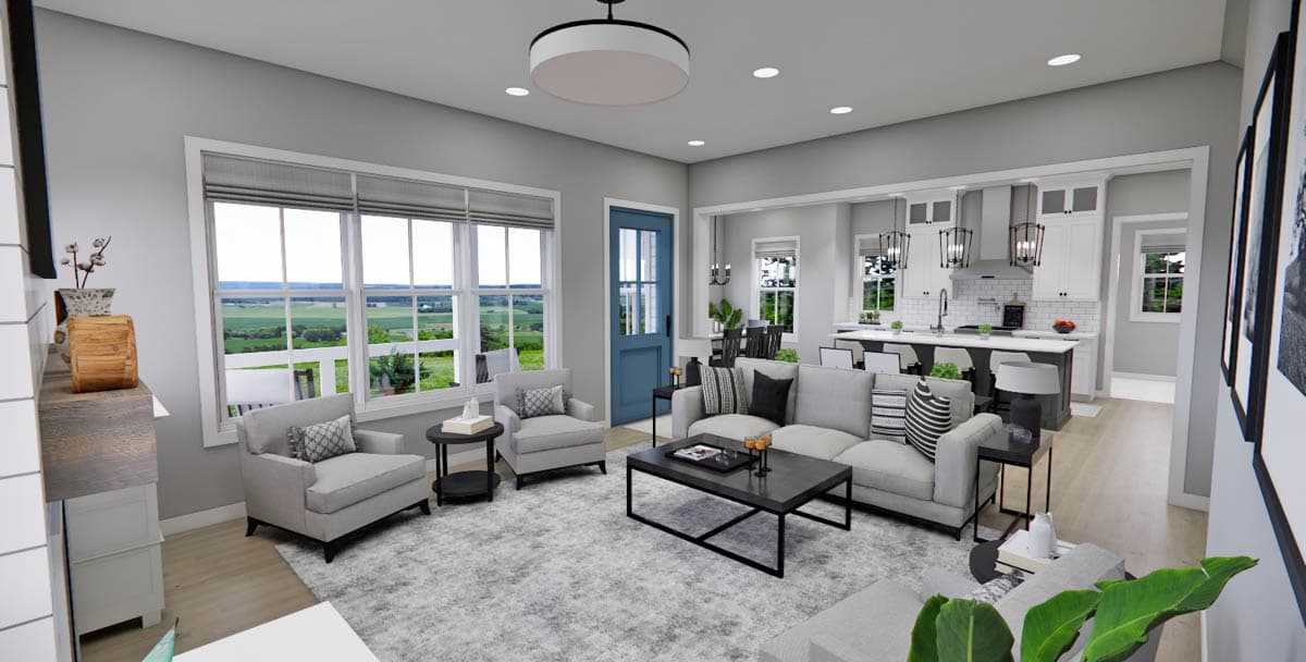 Plan 14811RK: Farmhouse-Style House Plan with Home Office and Bonus Expansion - 2759 Sq Ft - Image #26 - Country, Farmhouse, Modern Farmhouse, Traditional