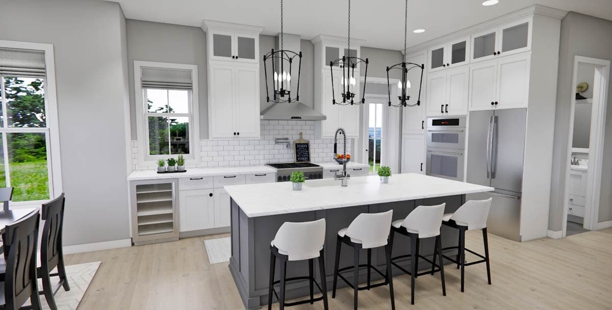 Plan 14812RK: 4-Bed Modern Farmhouse House Plan with Home Office - 2759 Sq Ft - Image #7 - Country, Farmhouse, Modern Farmhouse, Traditional