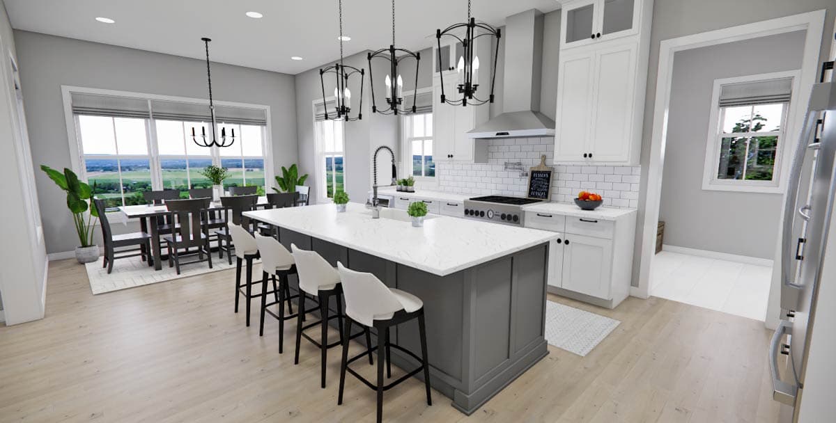 Plan 14812RK: 4-Bed Modern Farmhouse House Plan with Home Office - 2759 Sq Ft - Image #8 - Country, Farmhouse, Modern Farmhouse, Traditional