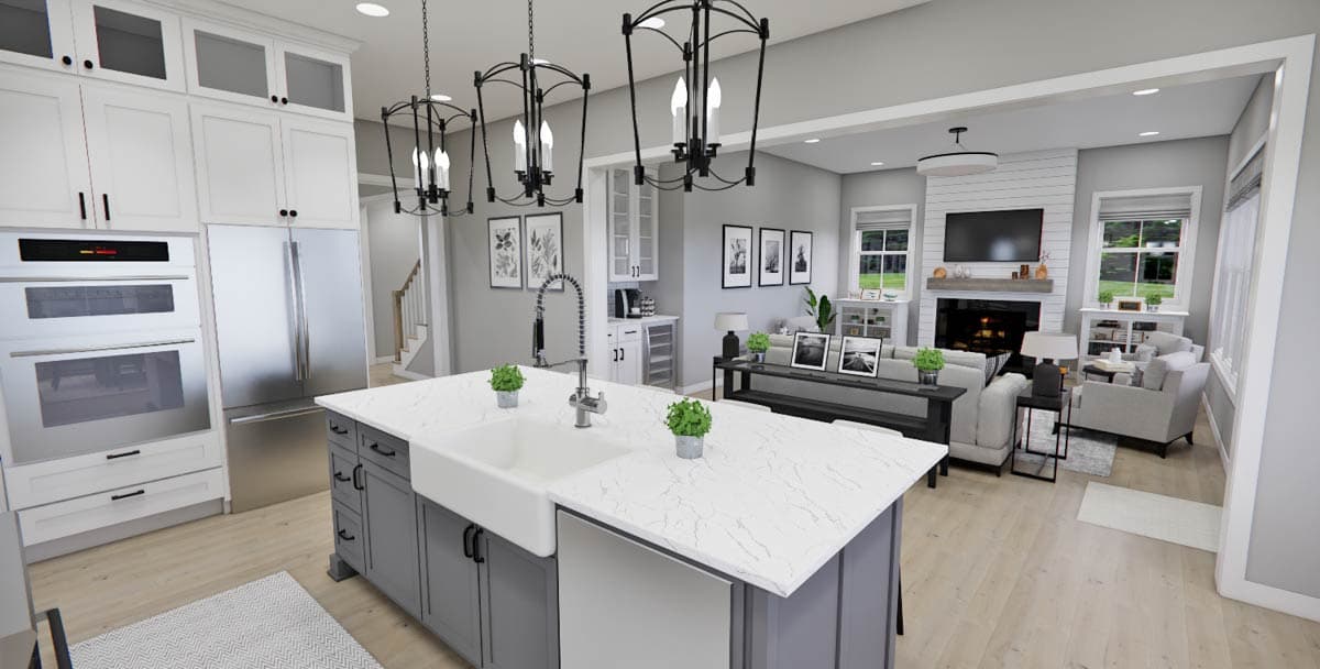 Plan 14812RK: 4-Bed Modern Farmhouse House Plan with Home Office - 2759 Sq Ft - Image #9 - Country, Farmhouse, Modern Farmhouse, Traditional