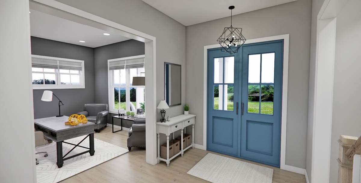 Plan 14812RK: 4-Bed Modern Farmhouse House Plan with Home Office - 2759 Sq Ft - Image #17 - Country, Farmhouse, Modern Farmhouse, Traditional