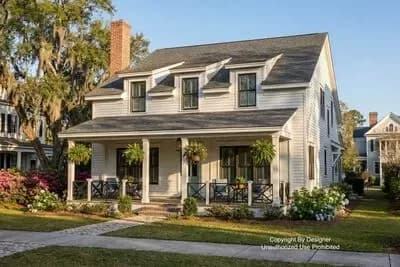 3-Bed Farmhouse Plan with Rear Screened Porch - 2767 Sq Ft