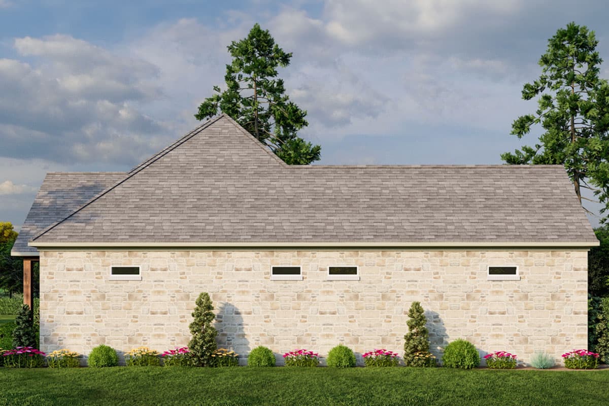Plan 70895MK: 3-Bed New American House Plan with Outdoor Fireplace - 2755 Sq Ft - Image #8 - New American, Rustic, Traditional