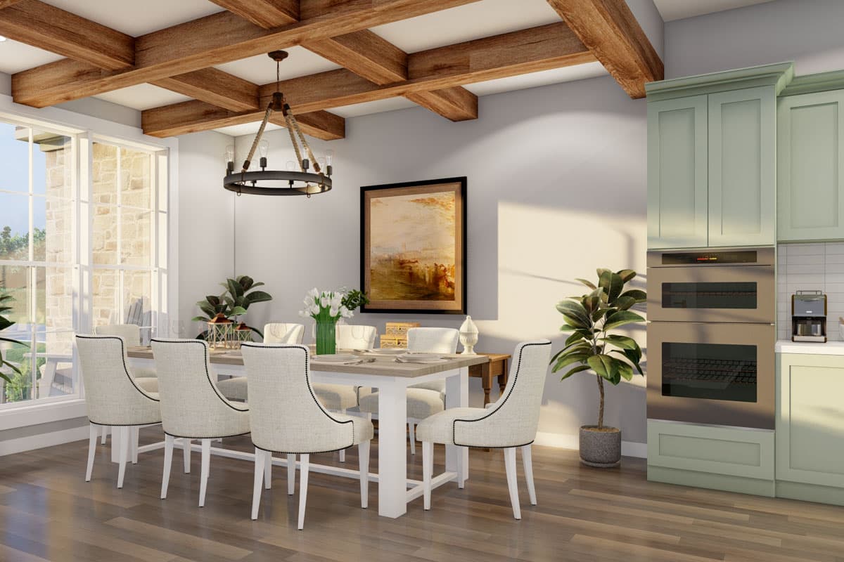 Plan 70895MK: 3-Bed New American House Plan with Outdoor Fireplace - 2755 Sq Ft - Image #9 - New American, Rustic, Traditional