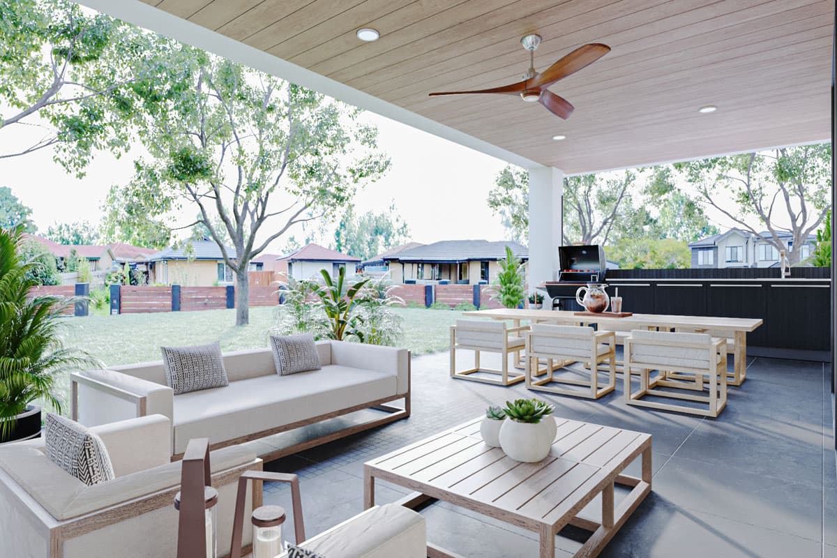 Plan 780009KYD: 5-Bed Contemporary House Plan with Outdoor Kitchen - 4233 Sq Ft - Image #7 - Contemporary, European, Modern, New American, Southern, Transitional