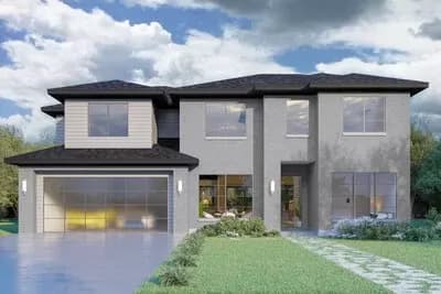 5-Bed Contemporary House Plan with Outdoor Kitchen - 4233 Sq Ft