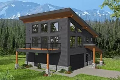 3-Bed Mountain House Plan with Loft - 1559 Sq Ft