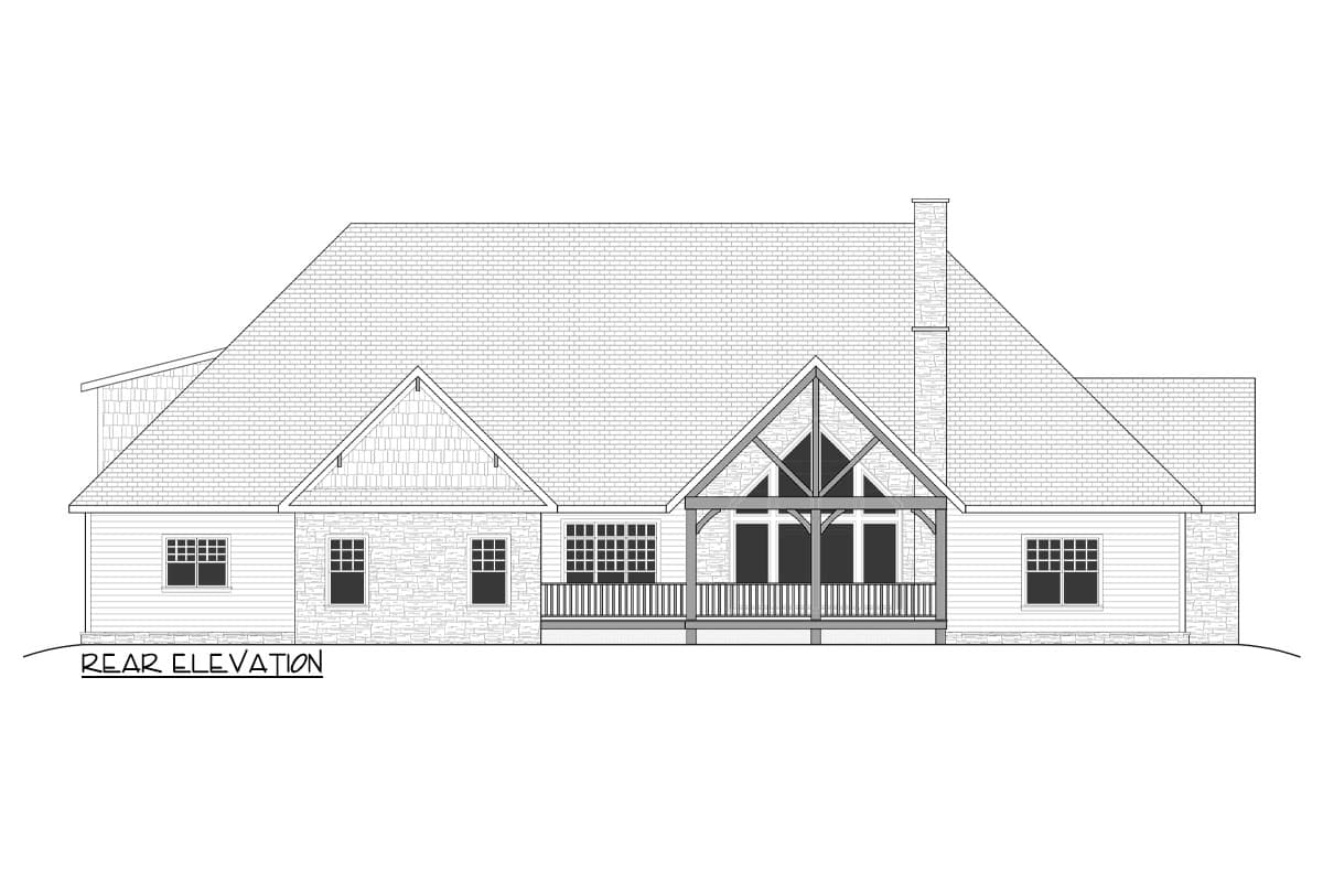 Plan 810029RBT: 4-Bed Traditional House Plan with Two-Story Great Room - 4570 Sq Ft - Image #9 - Craftsman, Modern Farmhouse, Southern, Traditional