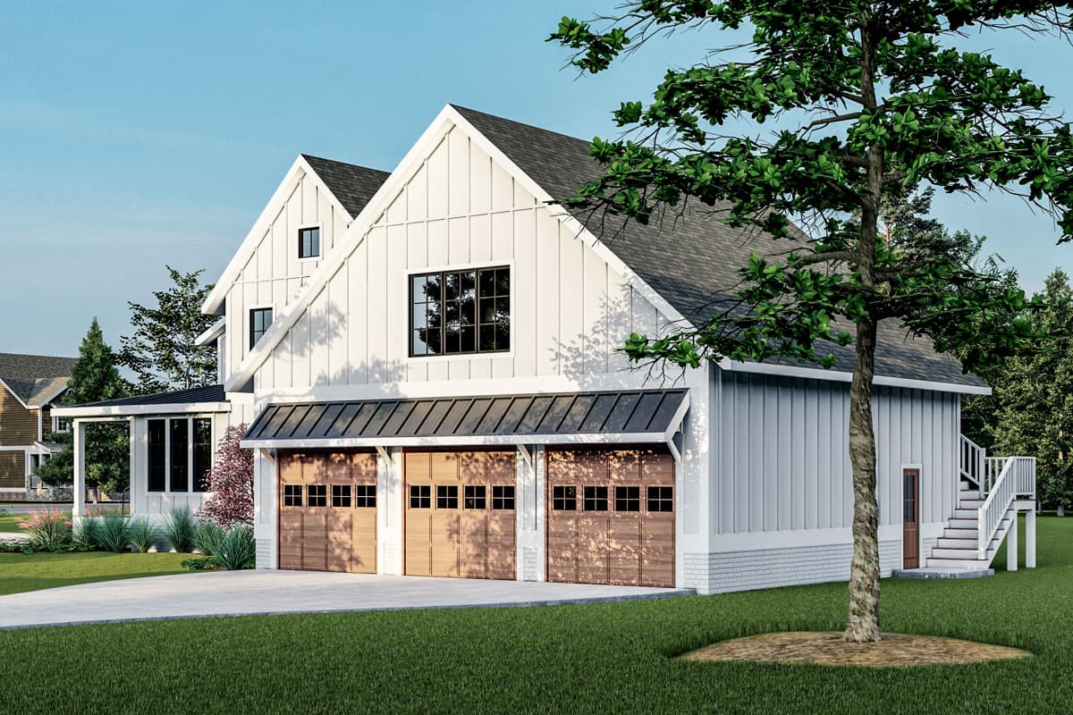 Plan 500085VV: 4-Bed Modern Farmhouse Plan with Sunroom - 3474 Sq Ft - Image #5 - Country, Modern Farmhouse, New American, Traditional