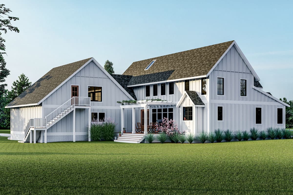 Plan 500085VV: 4-Bed Modern Farmhouse Plan with Sunroom - 3474 Sq Ft - Image #6 - Country, Modern Farmhouse, New American, Traditional