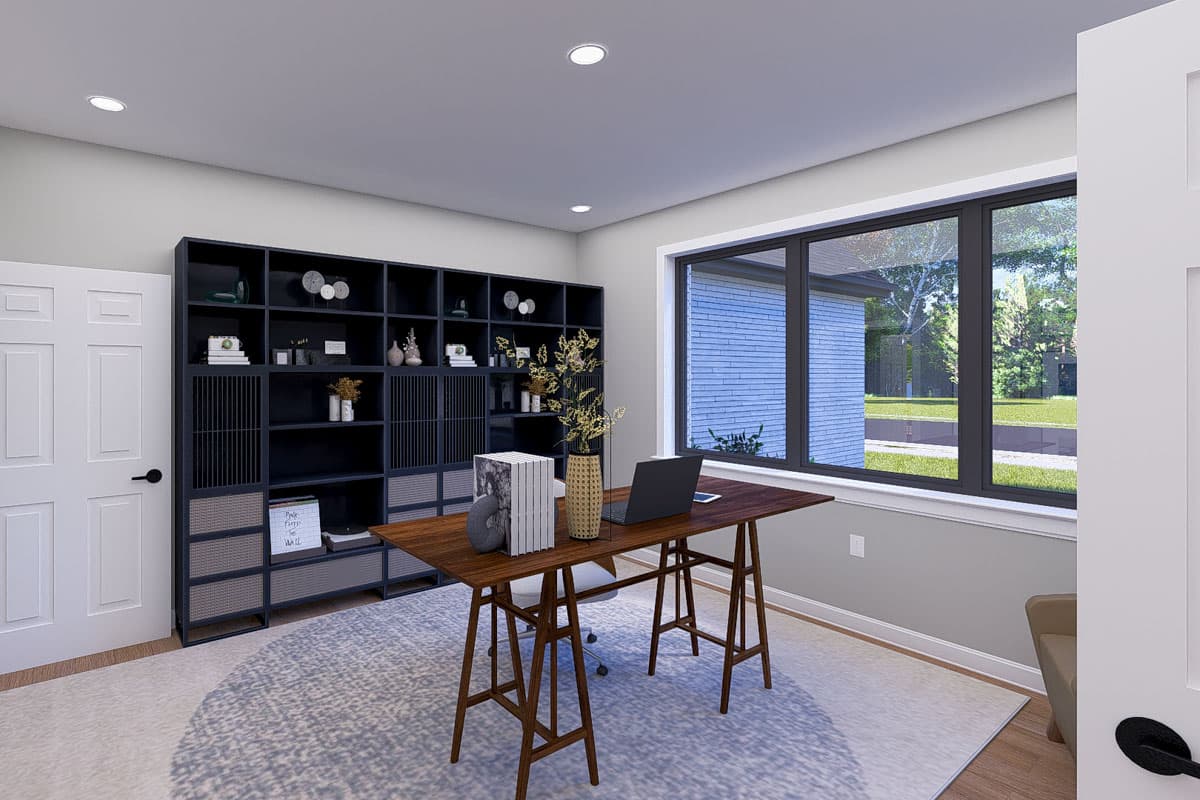 Plan 61531UT: 3-Bed New American with Home Office - 3796 Sq Ft - Image #7
