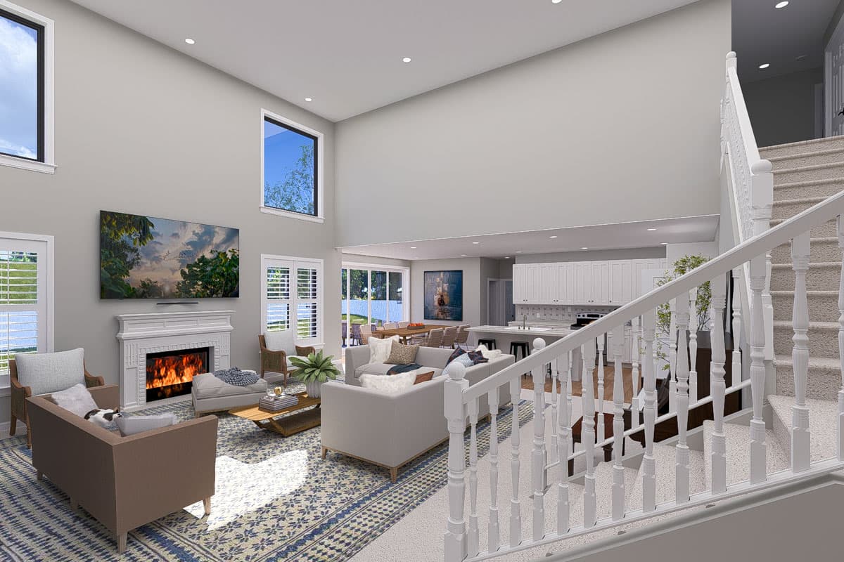 Plan 61531UT: 3-Bed New American with Home Office - 3796 Sq Ft - Image #9