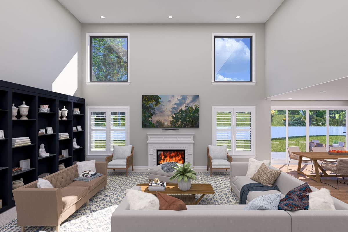 Plan 61531UT: 3-Bed New American with Home Office - 3796 Sq Ft - Image #10