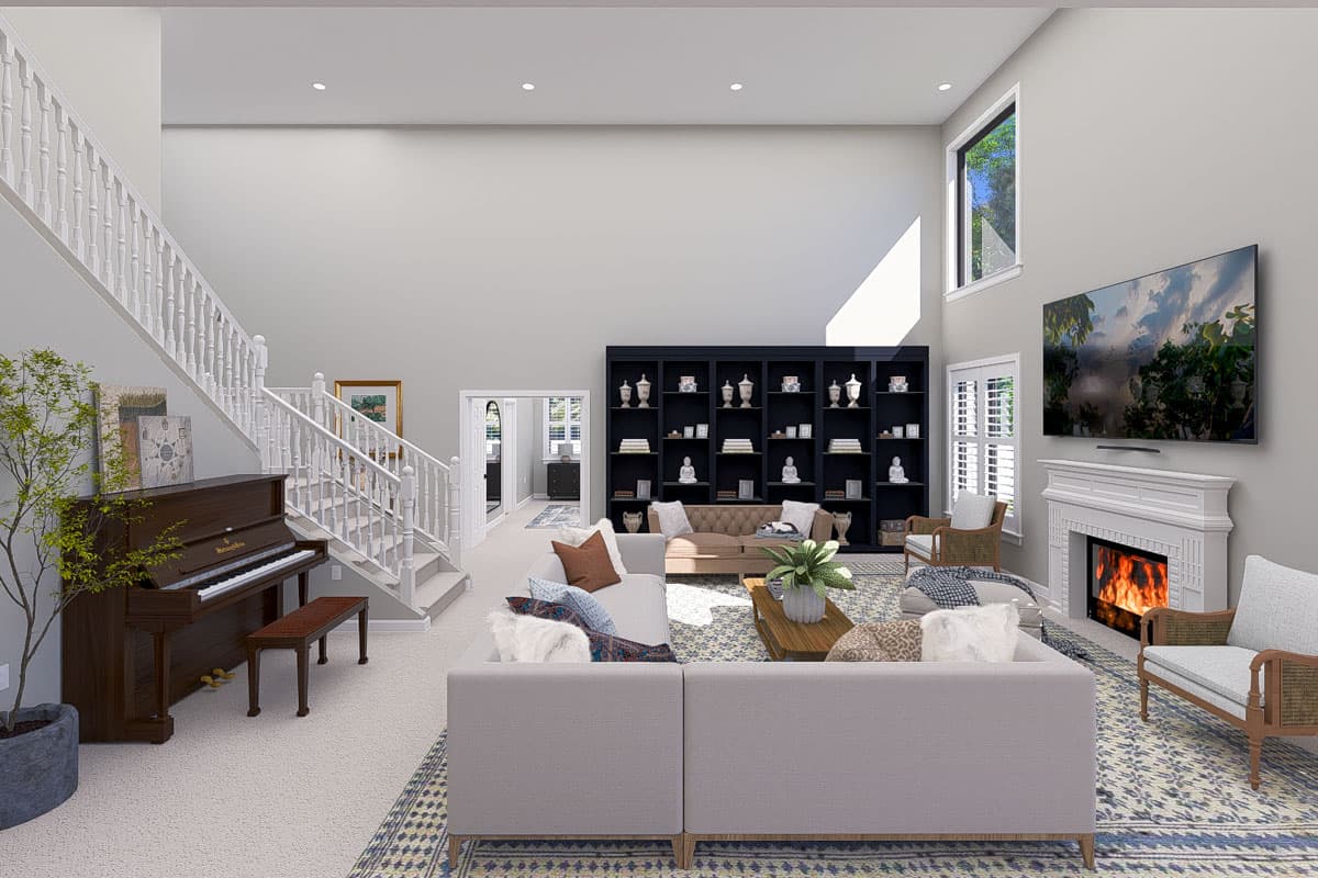 Plan 61531UT: 3-Bed New American with Home Office - 3796 Sq Ft - Image #11