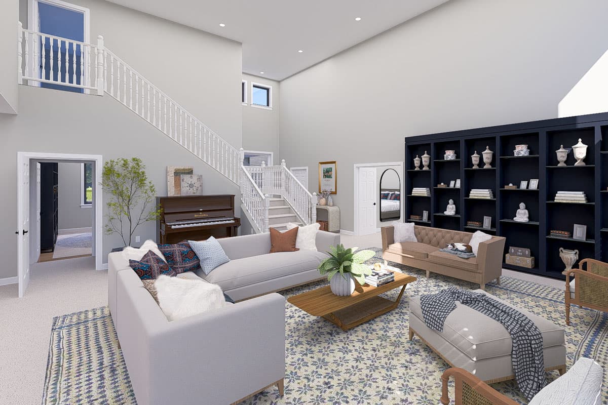 Plan 61531UT: 3-Bed New American with Home Office - 3796 Sq Ft - Image #12