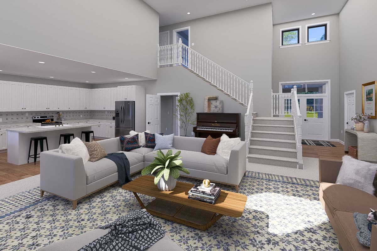 Plan 61531UT: 3-Bed New American with Home Office - 3796 Sq Ft - Image #13