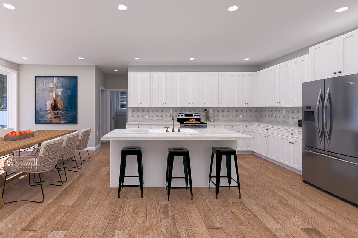 Plan 61531UT: 3-Bed New American with Home Office - 3796 Sq Ft - Image #14