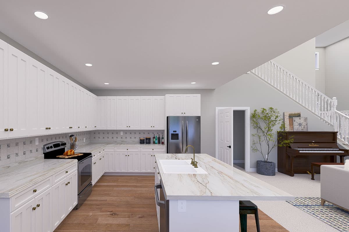 Plan 61531UT: 3-Bed New American with Home Office - 3796 Sq Ft - Image #16