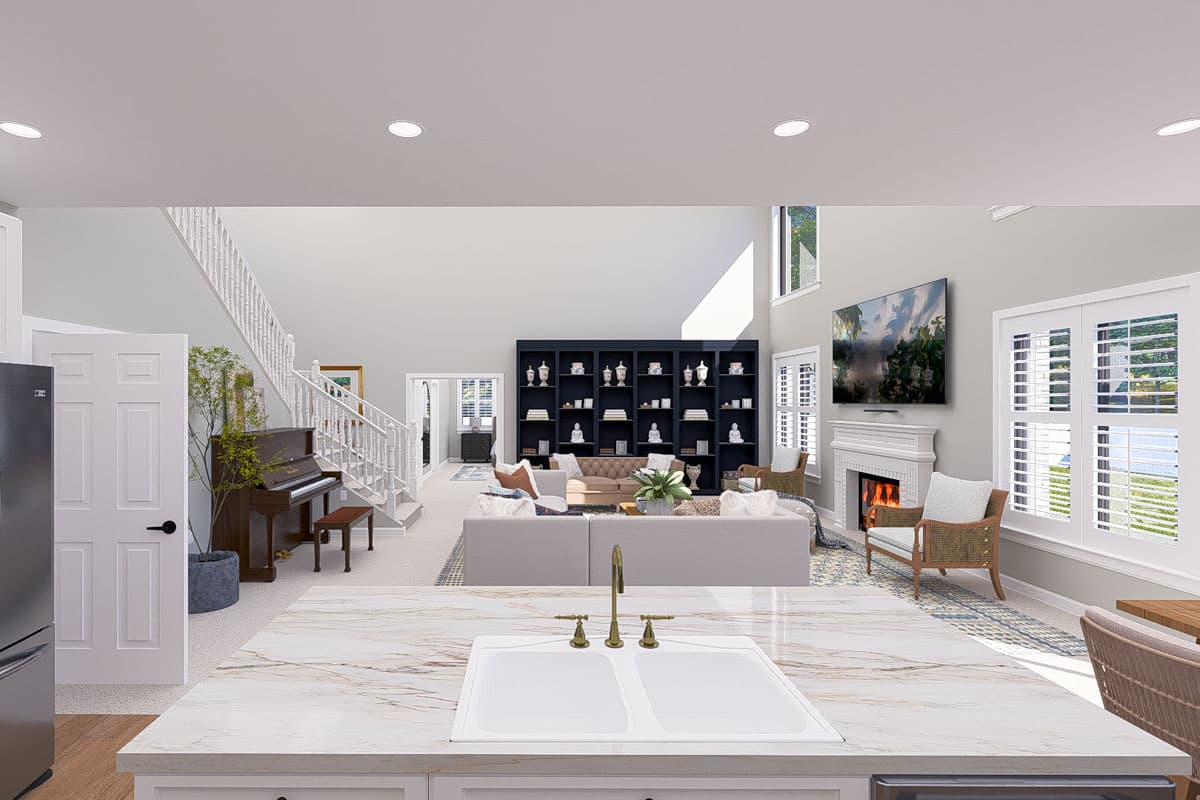 Plan 61531UT: 3-Bed New American with Home Office - 3796 Sq Ft - Image #17