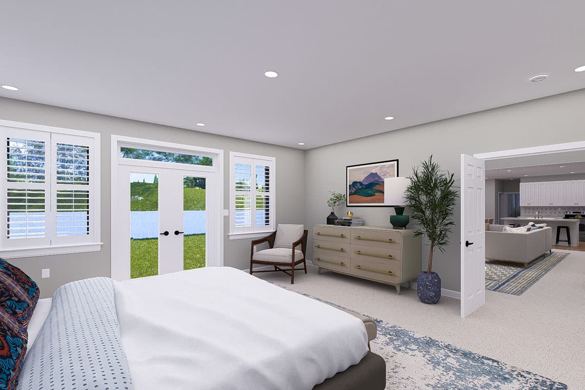 Plan 61531UT: 3-Bed New American with Home Office - 3796 Sq Ft - Image #22