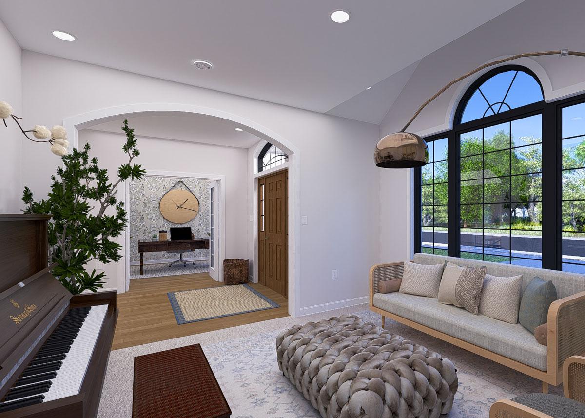 Plan 61532UT: 3-Bed Traditional House Plan with Optionally Finished Lower Level - 3224 Sq Ft - Image #9 - New American, Traditional