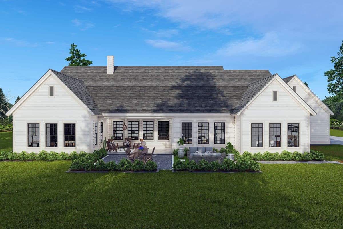 Plan 25442TF: One-Story Traditional House Plan with Home Office - 3942 Sq Ft - Image #8 - Country, Traditional