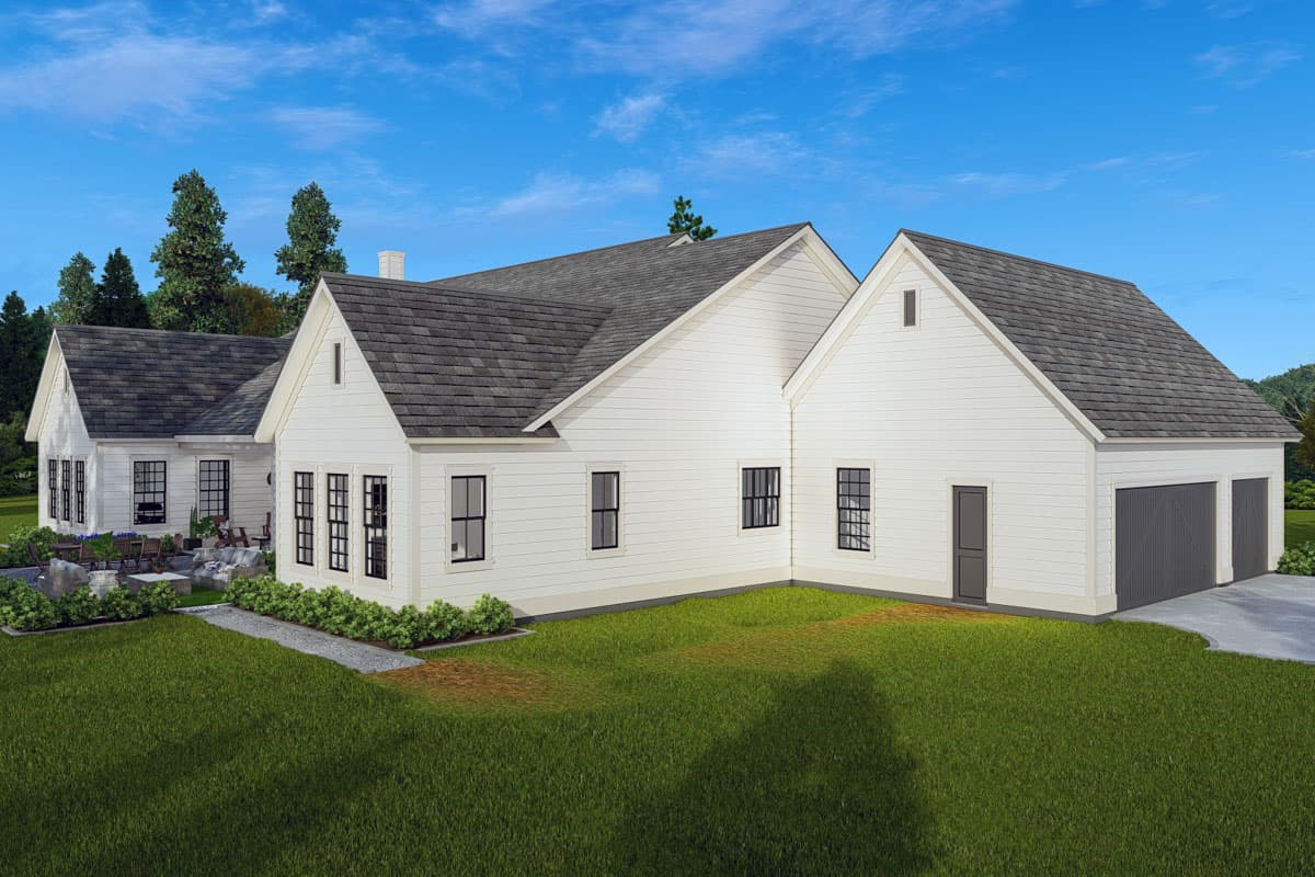 Plan 25442TF: One-Story Traditional House Plan with Home Office - 3942 Sq Ft - Image #10 - Country, Traditional