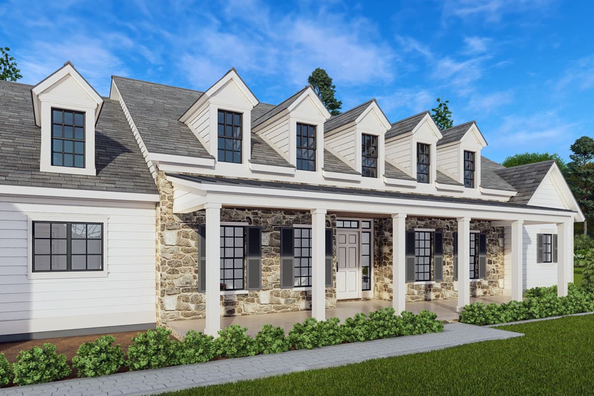 Plan 25442TF: One-Story Traditional House Plan with Home Office - 3942 Sq Ft - Image #12 - Country, Traditional