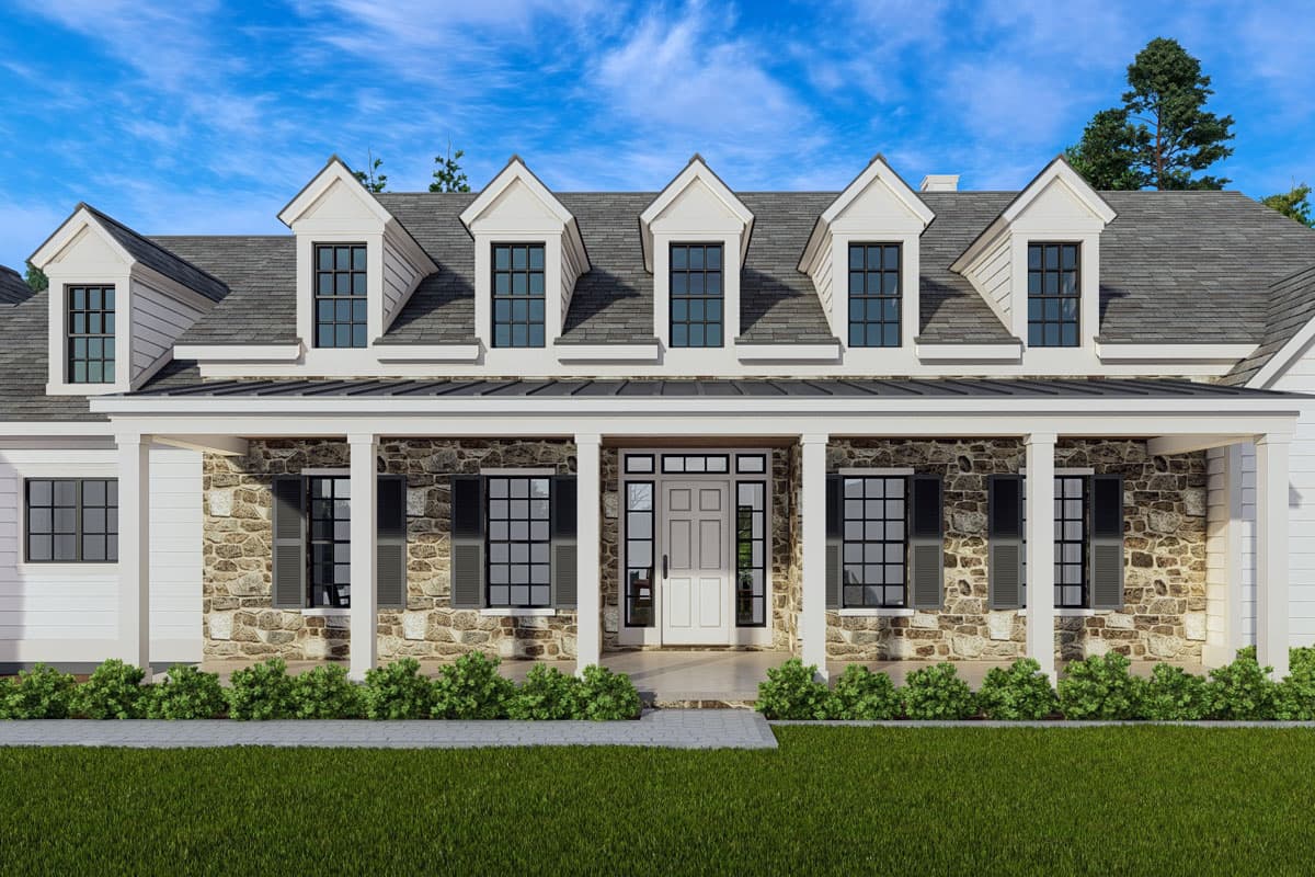 Plan 25442TF: One-Story Traditional House Plan with Home Office - 3942 Sq Ft - Image #14 - Country, Traditional