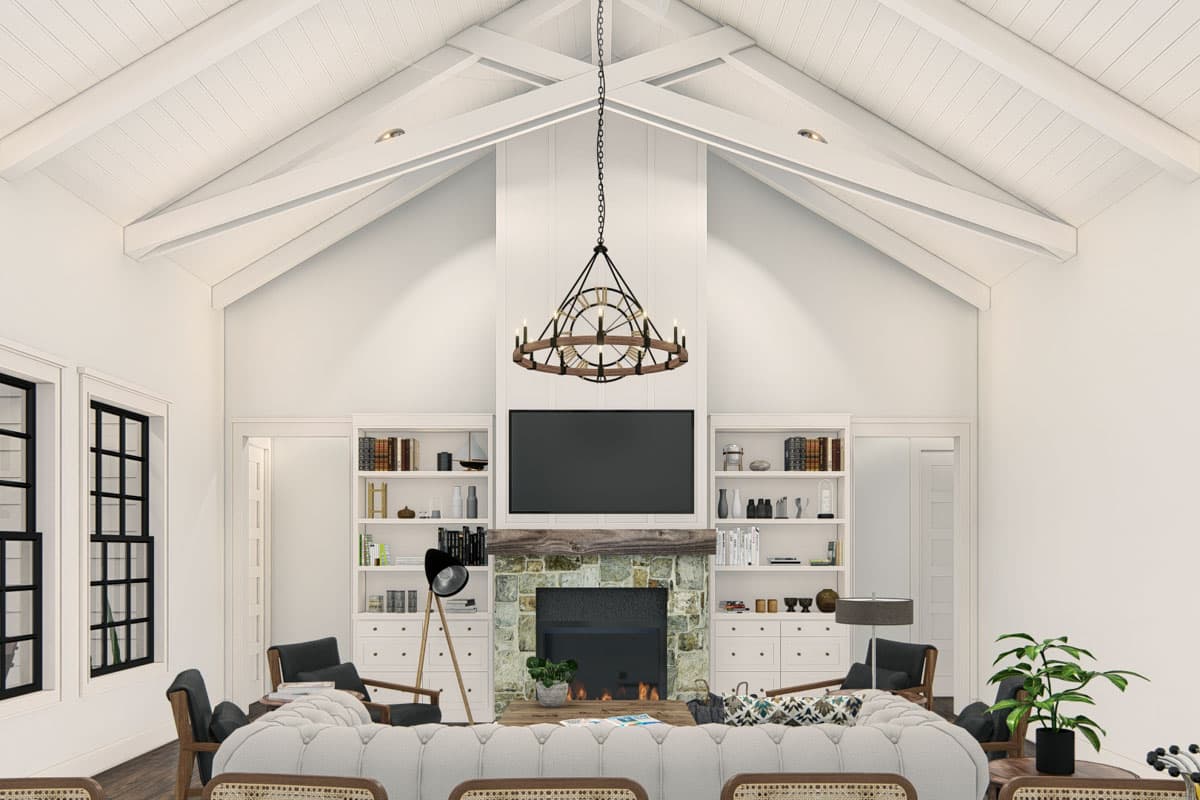 Plan 25442TF: One-Story Traditional House Plan with Home Office - 3942 Sq Ft - Image #17 - Country, Traditional
