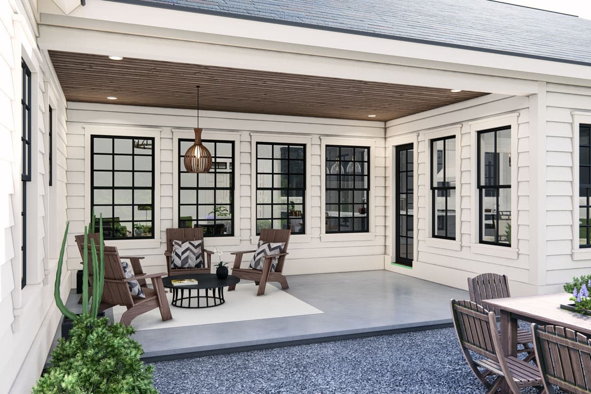 Plan 25442TF: One-Story Traditional House Plan with Home Office - 3942 Sq Ft - Image #30 - Country, Traditional