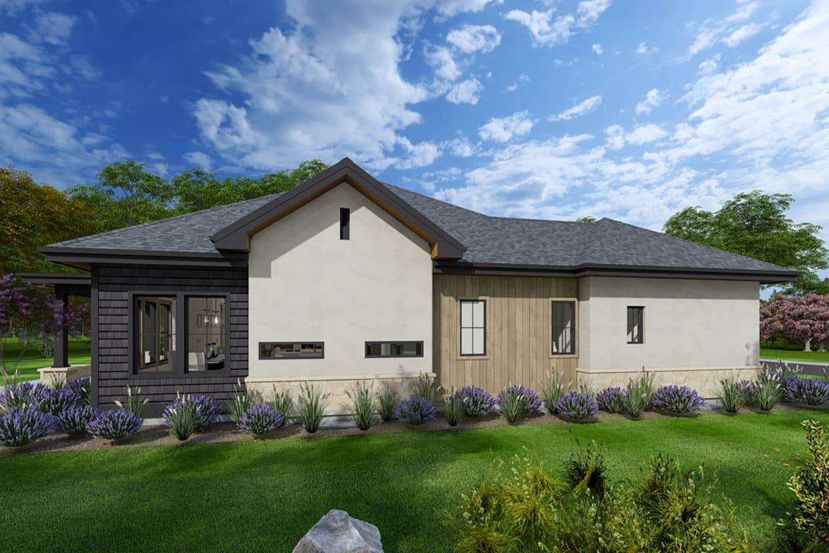 Plan 64550SC: One-Story Modern Craftsman House Plan with Two Flex Rooms - 2532 Sq Ft - Image #9 - Craftsman, New American, Prairie, Ranch
