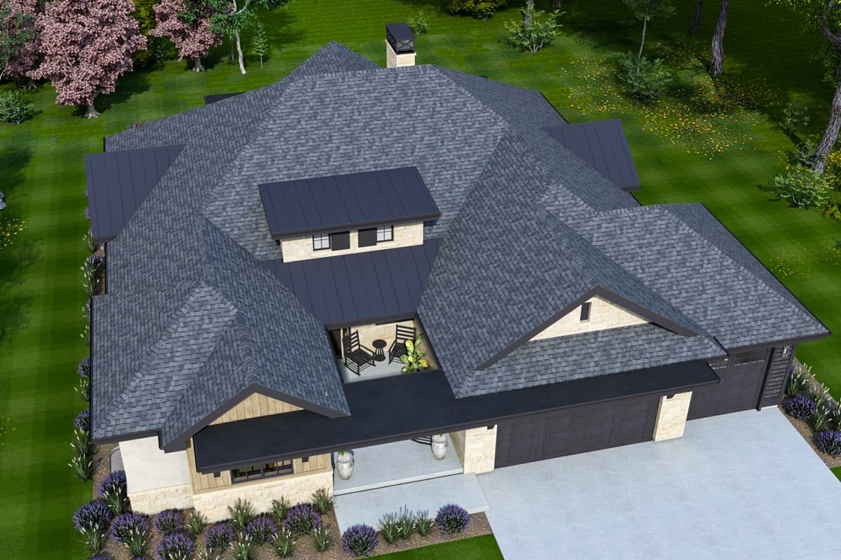 Plan 64550SC: One-Story Modern Craftsman House Plan with Two Flex Rooms - 2532 Sq Ft - Image #10 - Craftsman, New American, Prairie, Ranch