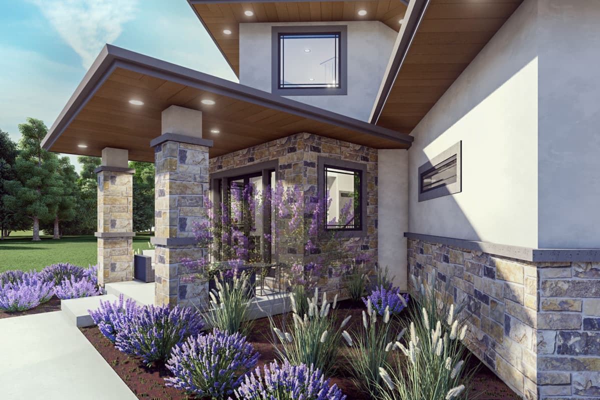 Plan 64552SC: 5-Bed Prairie House Plan with Two-Story Great Room - 3238 Sq Ft - Image #12 - Contemporary, Northwest, Prairie