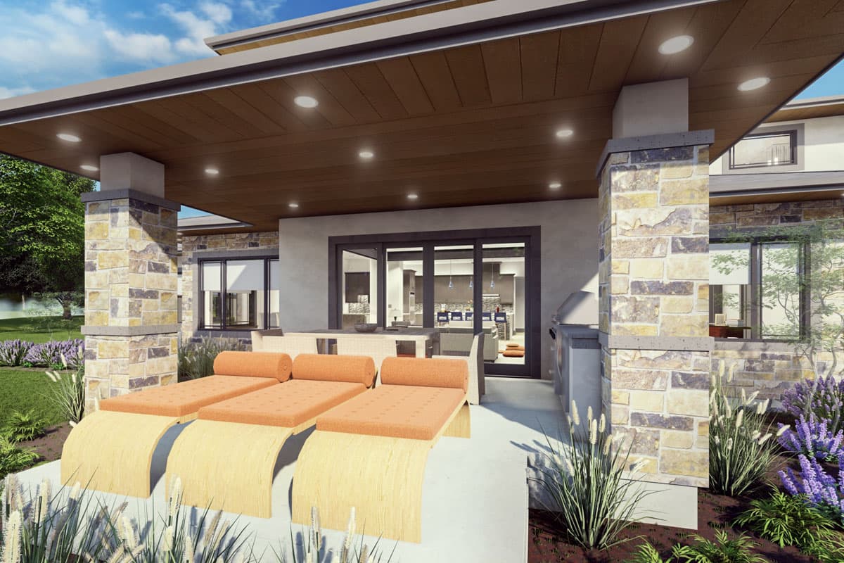 Plan 64552SC: 5-Bed Prairie House Plan with Two-Story Great Room - 3238 Sq Ft - Image #13 - Contemporary, Northwest, Prairie