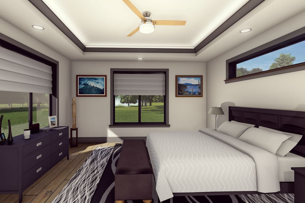 Plan 64552SC: 5-Bed Prairie House Plan with Two-Story Great Room - 3238 Sq Ft - Image #30 - Contemporary, Northwest, Prairie