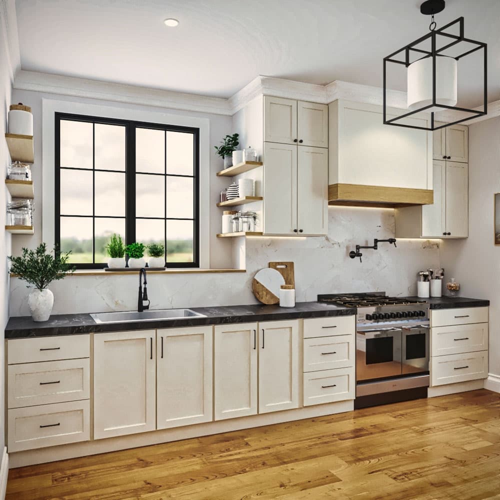 Plan 25833GE: 3-Car Modern Farmhouse Garage Plan with 500 Sq Ft 1-Bed Apartment on Main Level - 1555 Sq Ft - Image #7 - Barndominium, Carriage, Modern Farmhouse, New American, Traditional