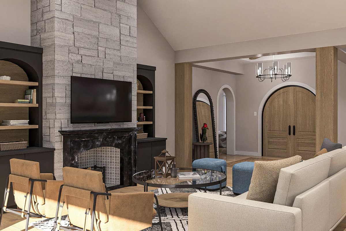 Plan 623428DJ: 4-Bed Modern Cottage House Plan with Optionally Finished Bonus Room - 2315 Sq Ft - Image #11 - Cottage, European, New American, Transitional