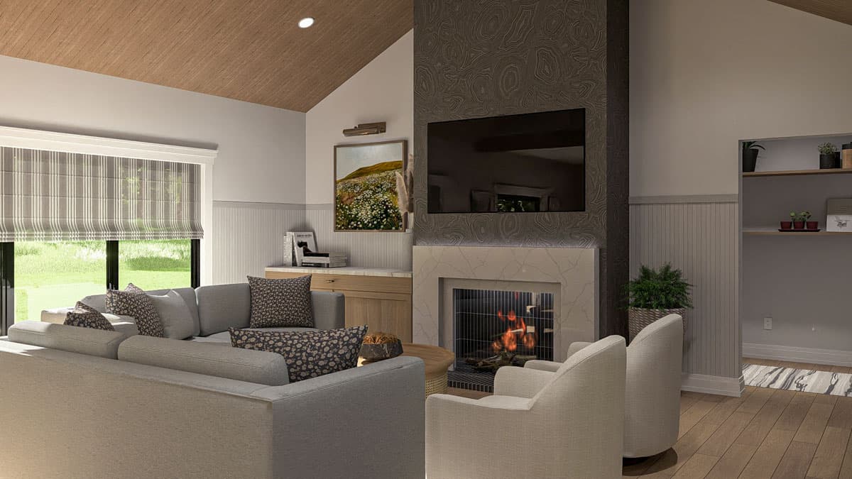 Plan 623429DJ: 3-Bed Modern Farmhouse Ranch House Plan with Vaulted Great Room - 1686 Sq Ft - Image #12 - Country, Modern Farmhouse, New American, Ranch, Traditional
